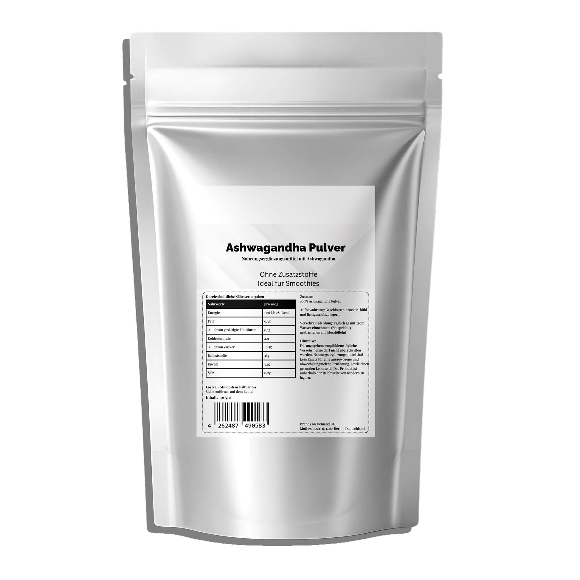 Ashwagandha Powder - 500g Doypack
