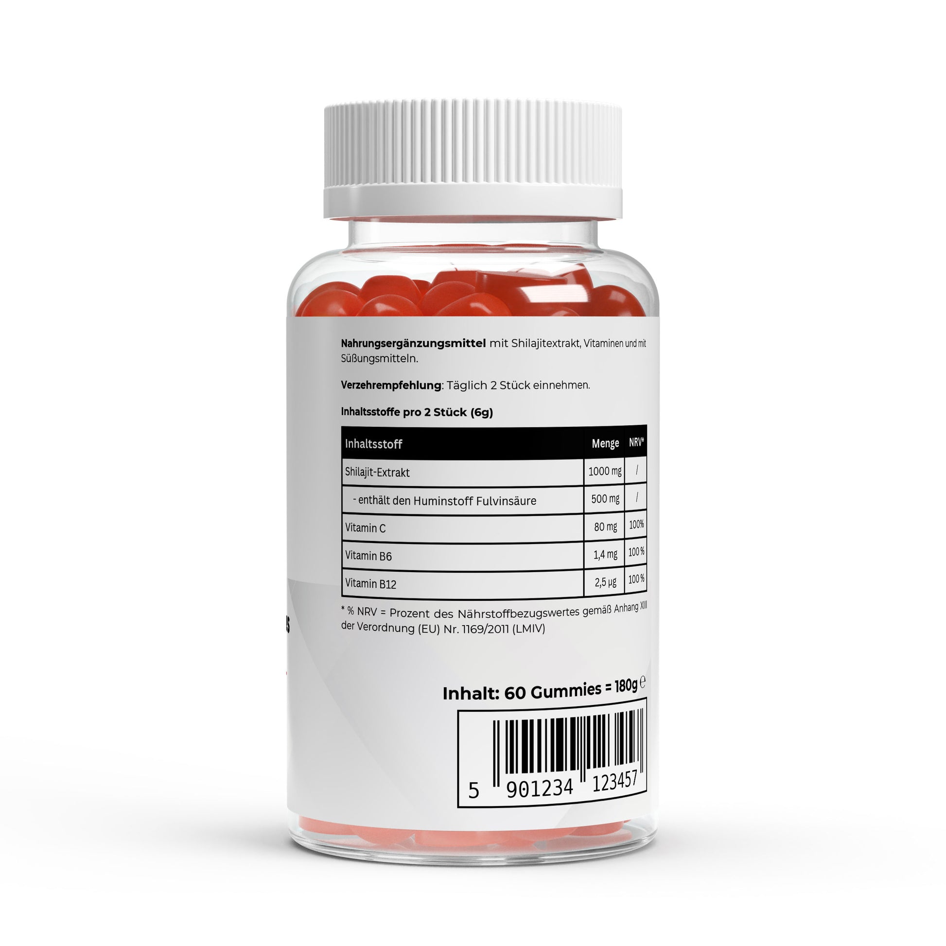Premium Shilajit Gummies 1000 + Vitamin C,B6, B12 - 60 stk.