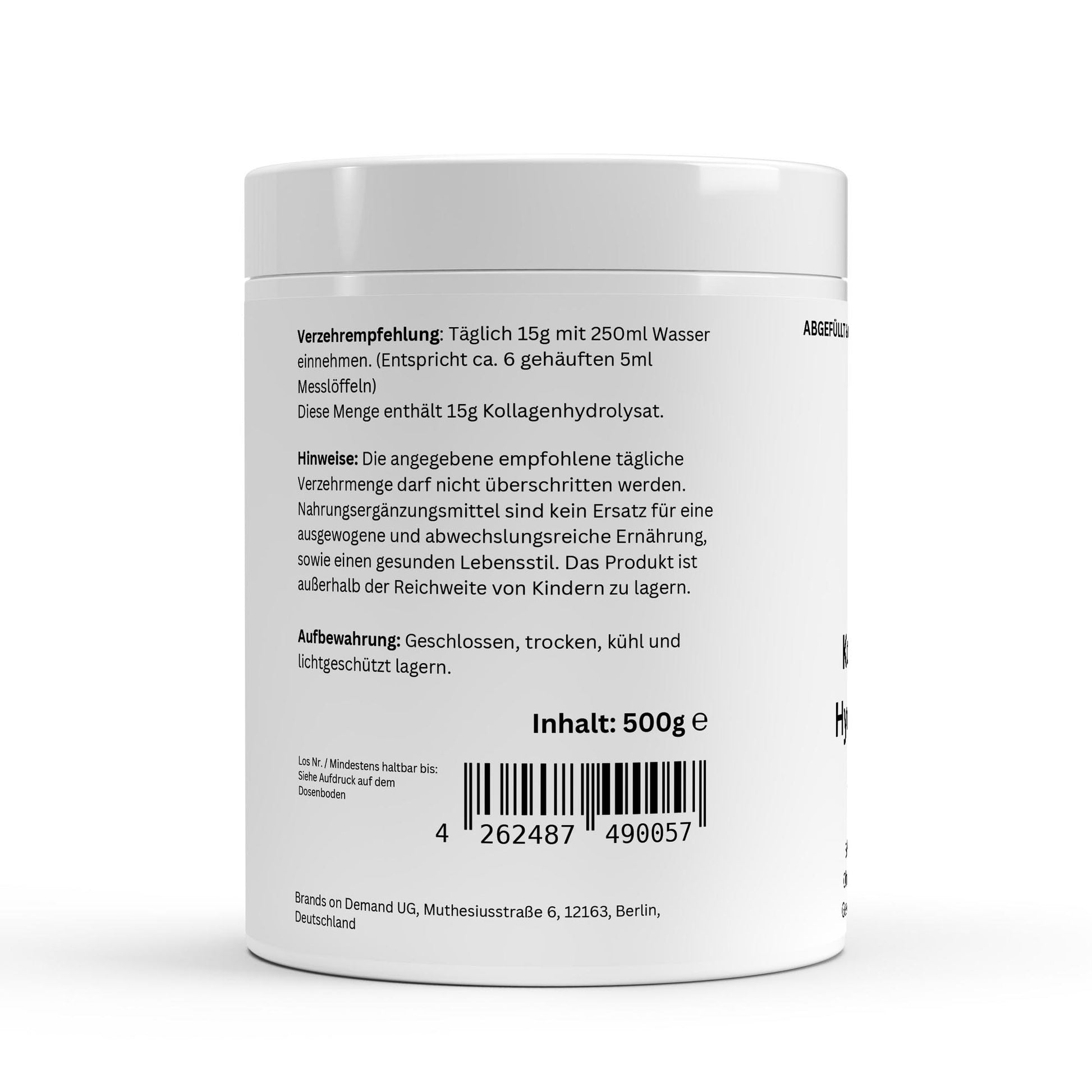 Kollagen Hydrolysat Pulver - 500g