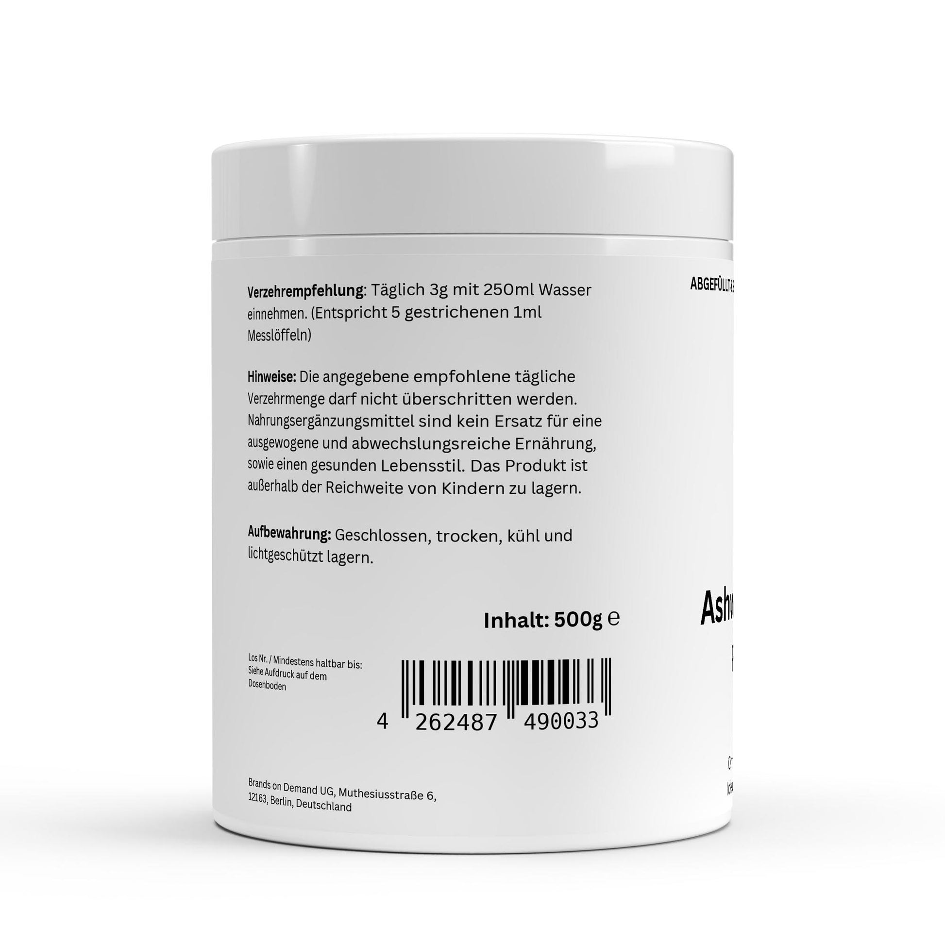 Ashwagandha Pulver - 500g